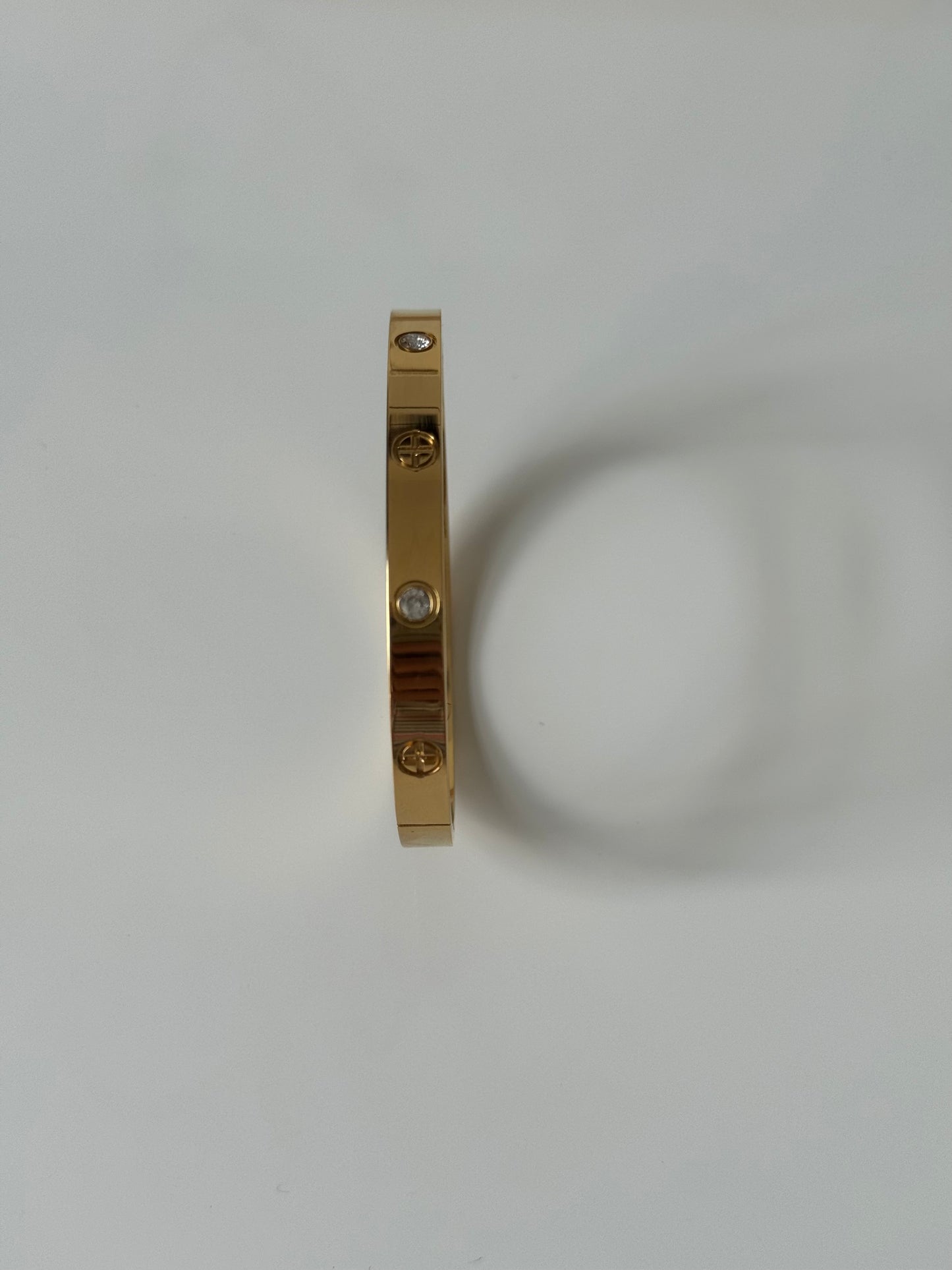 Set of Bangle and Bracelet, Stainless Steel, Tarnish Free