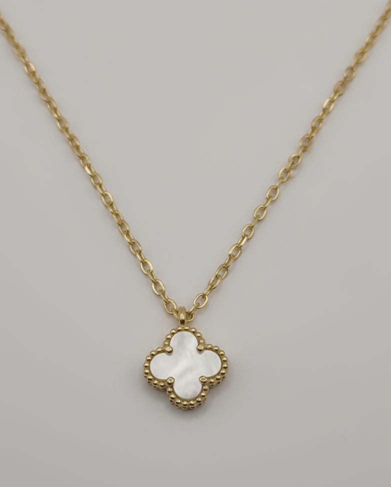 Mini Clover Necklace, Various Colours Available