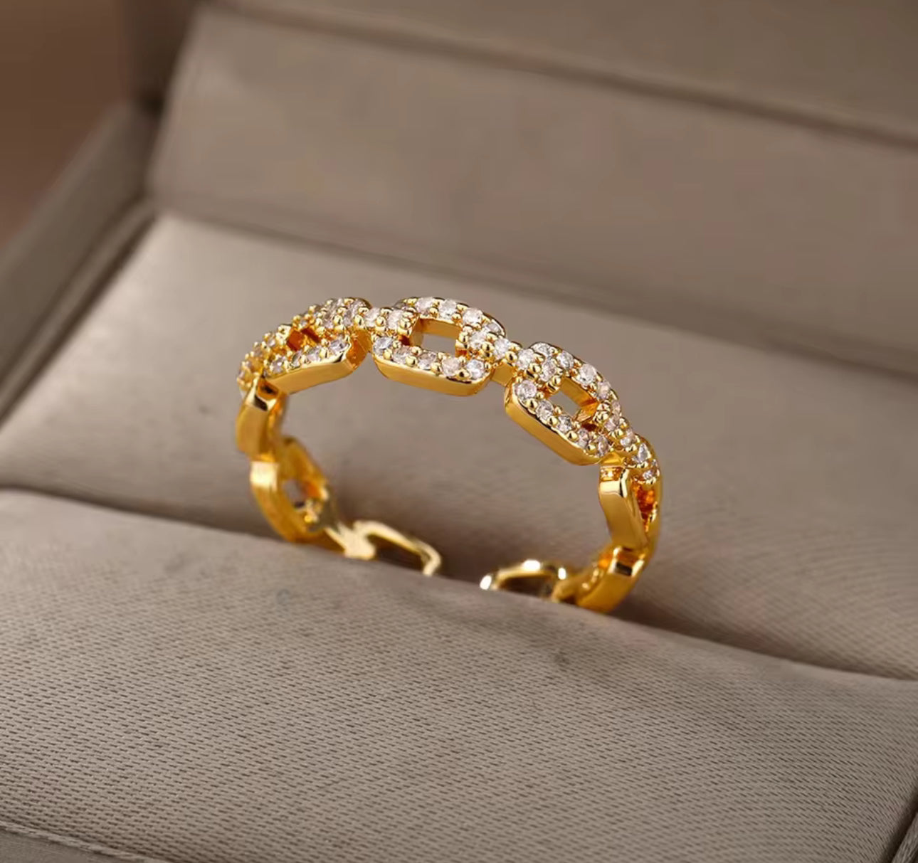 Chain Design Adjustable Ring