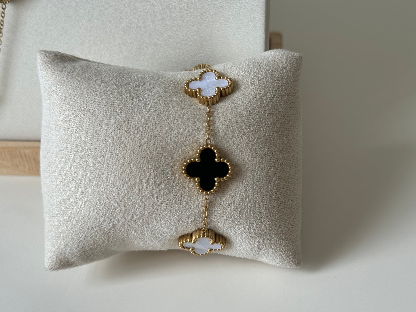 Set of Bangle and Bracelet, Stainless Steel, Tarnish Free
