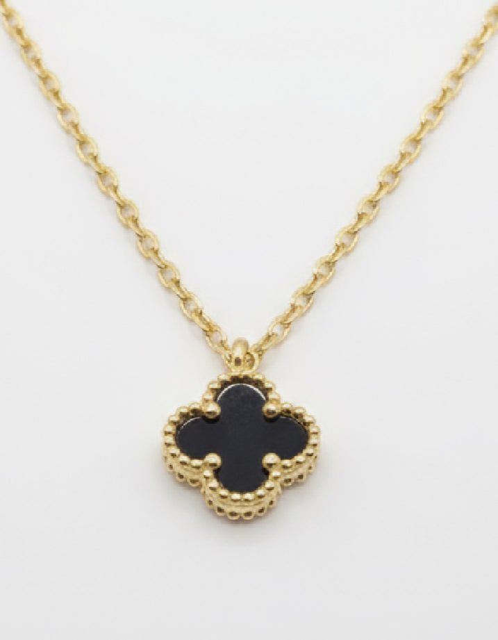 Single Clover Necklace, Various Colours Available