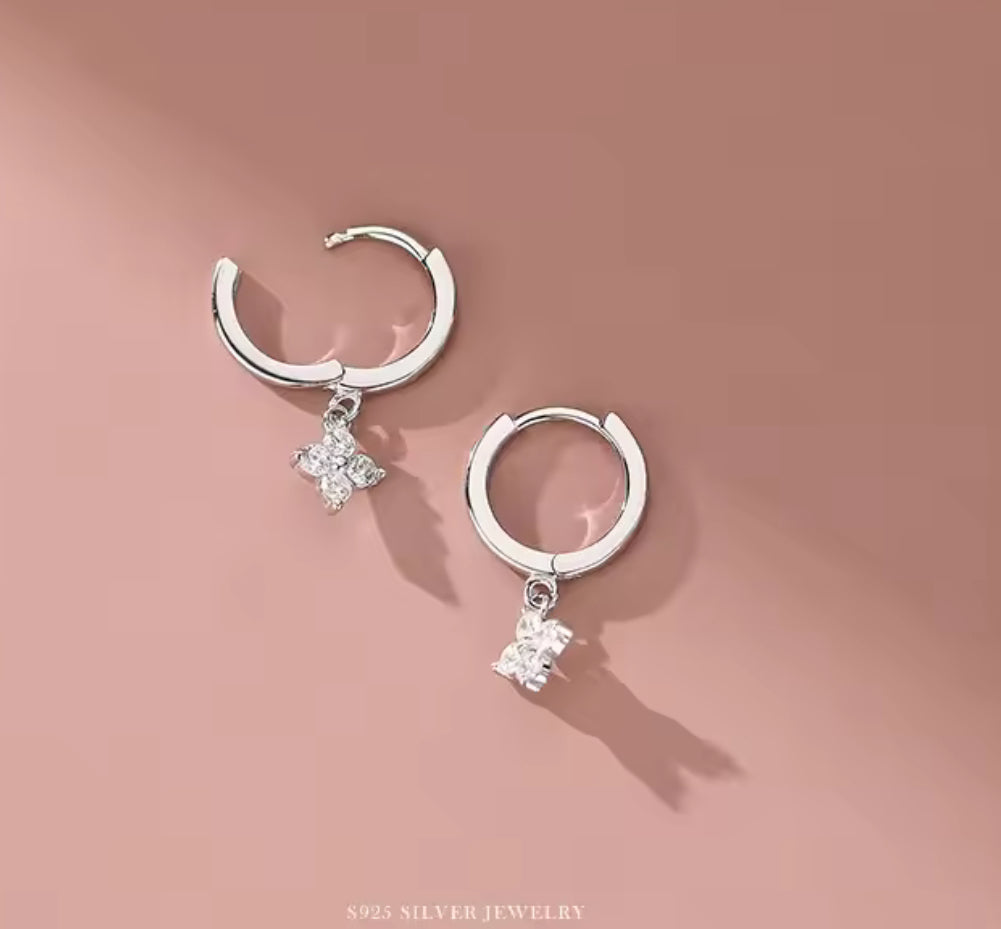 S925 18k Gold Plated Hoop Earrings