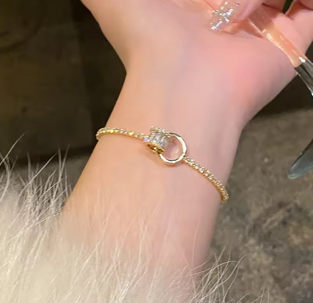 Zircon Stone Adjustable Bracelet