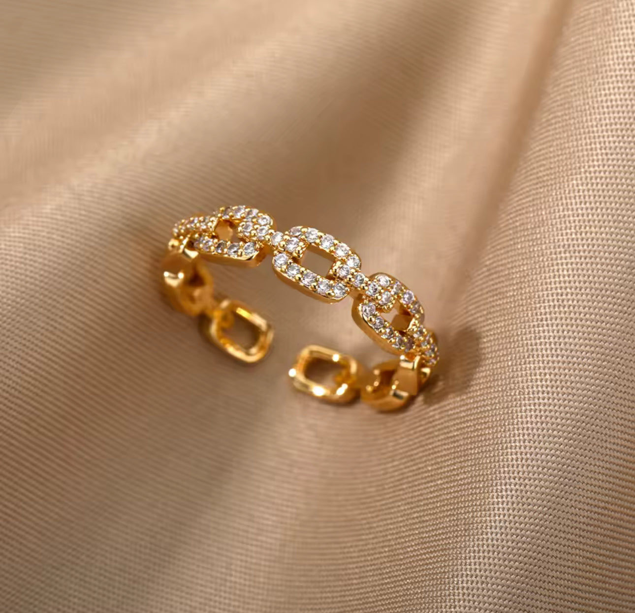 Chain Design Adjustable Ring