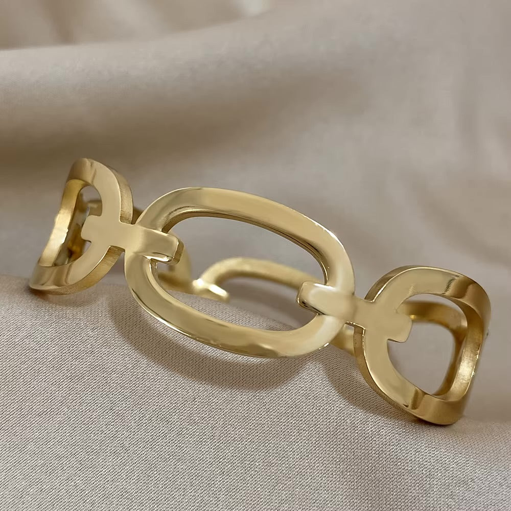 Luxe Link Bangle Bracelet, 18cm
