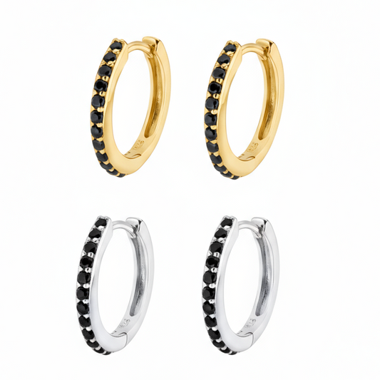 S925 Silver 18k Gold Plated Hoop Earrings