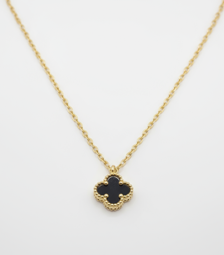 Mini Clover Necklace, Various Colours Available