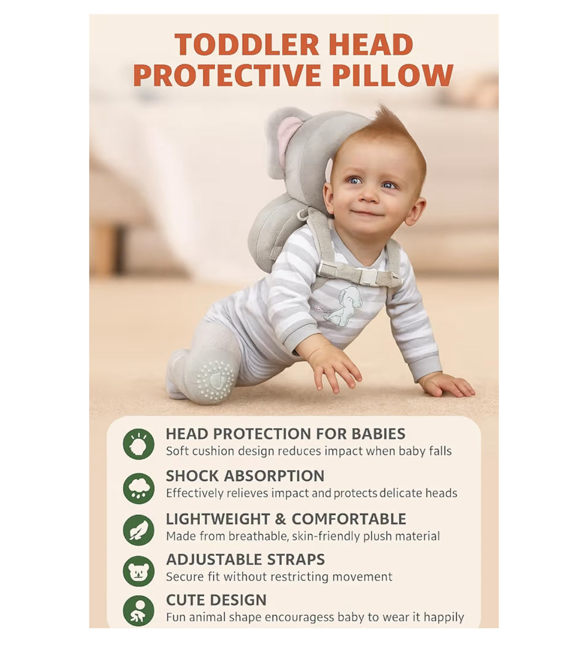 Baby Head Protector Backpack