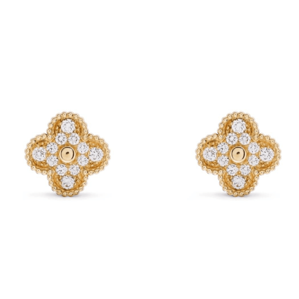 CLOVER STUD EARRINGS, VARIOUS COLOURS AVAILABLE
