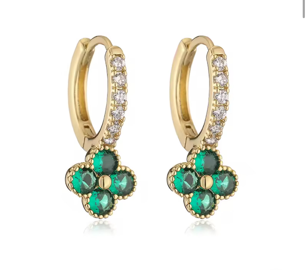 Zircon Flower Stud Eatings