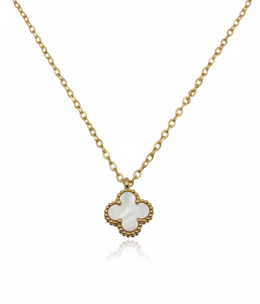 Mini Clover Necklace, Various Colours Available