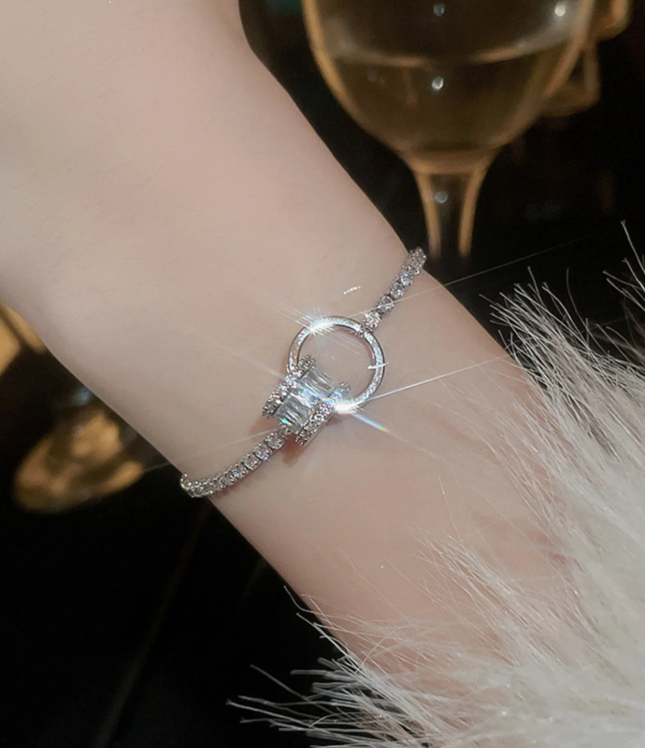 Zircon Stone Adjustable Bracelet