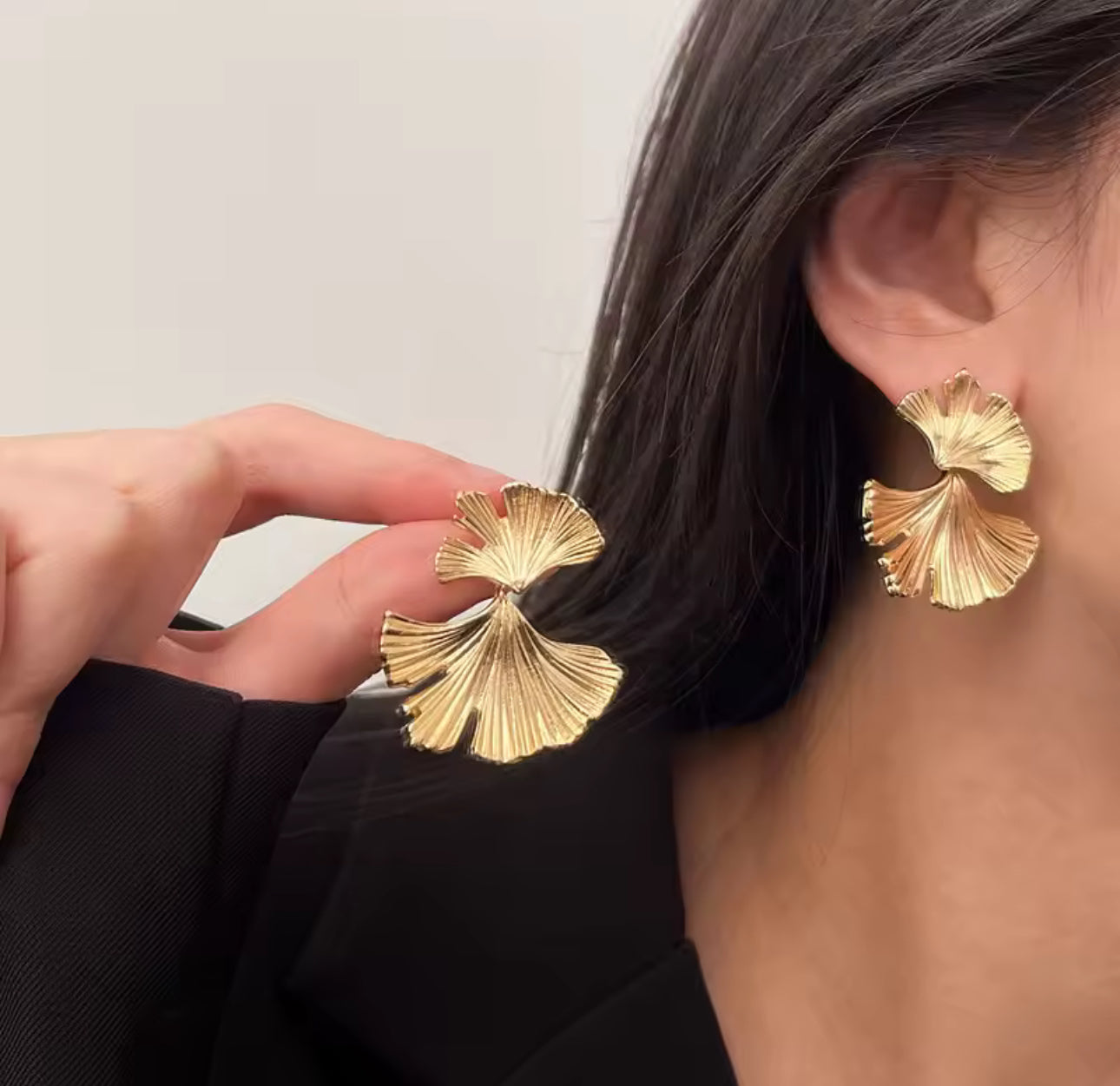 Ginkgo Leaf Earrings