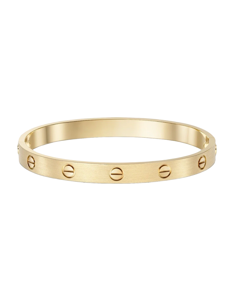 Screw Bangle Love Eternity Bracelet 18k Gold Plated