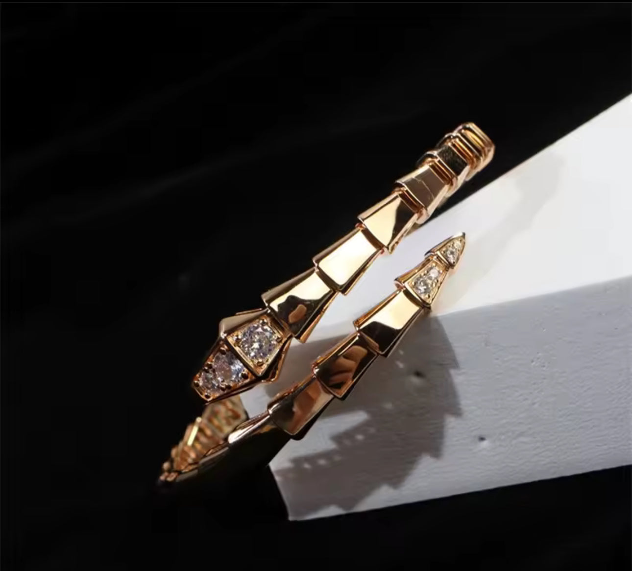 Rose Gold Snake Design Bracelet