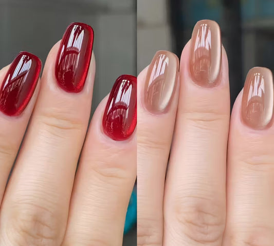 3D Coffin Medium Length Nails