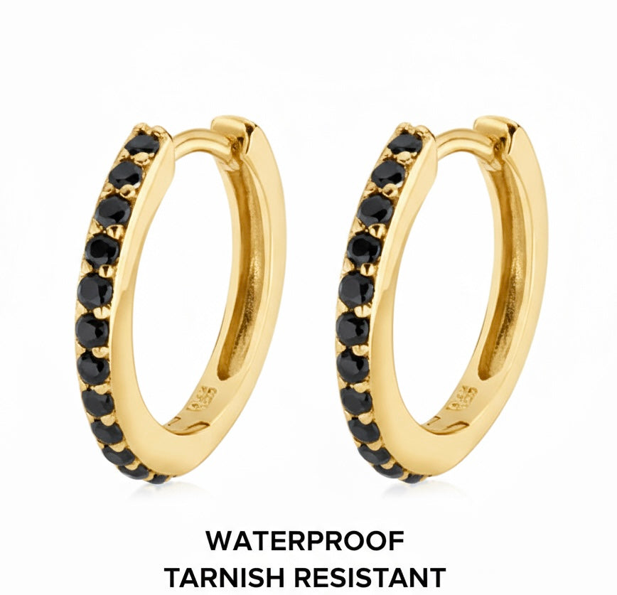 S925 Silver 18k Gold Plated Hoop Earrings