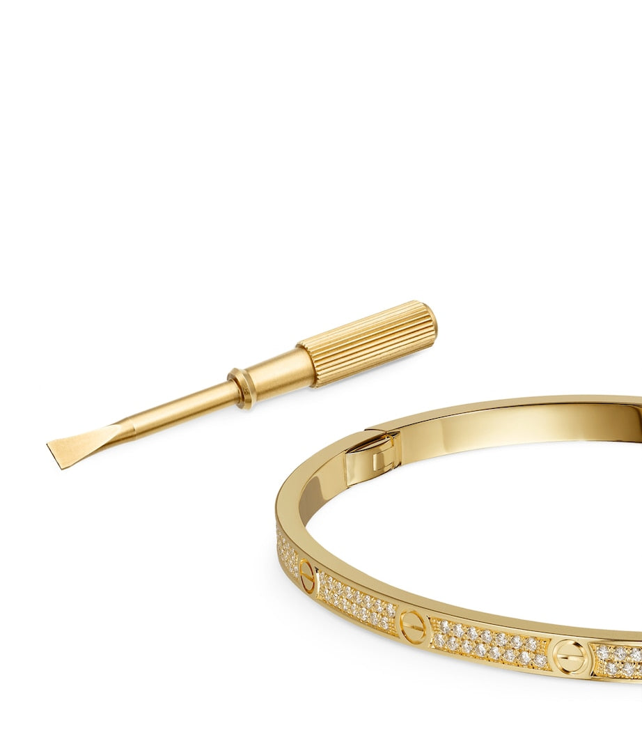 Iced Love Bangle Bracelet