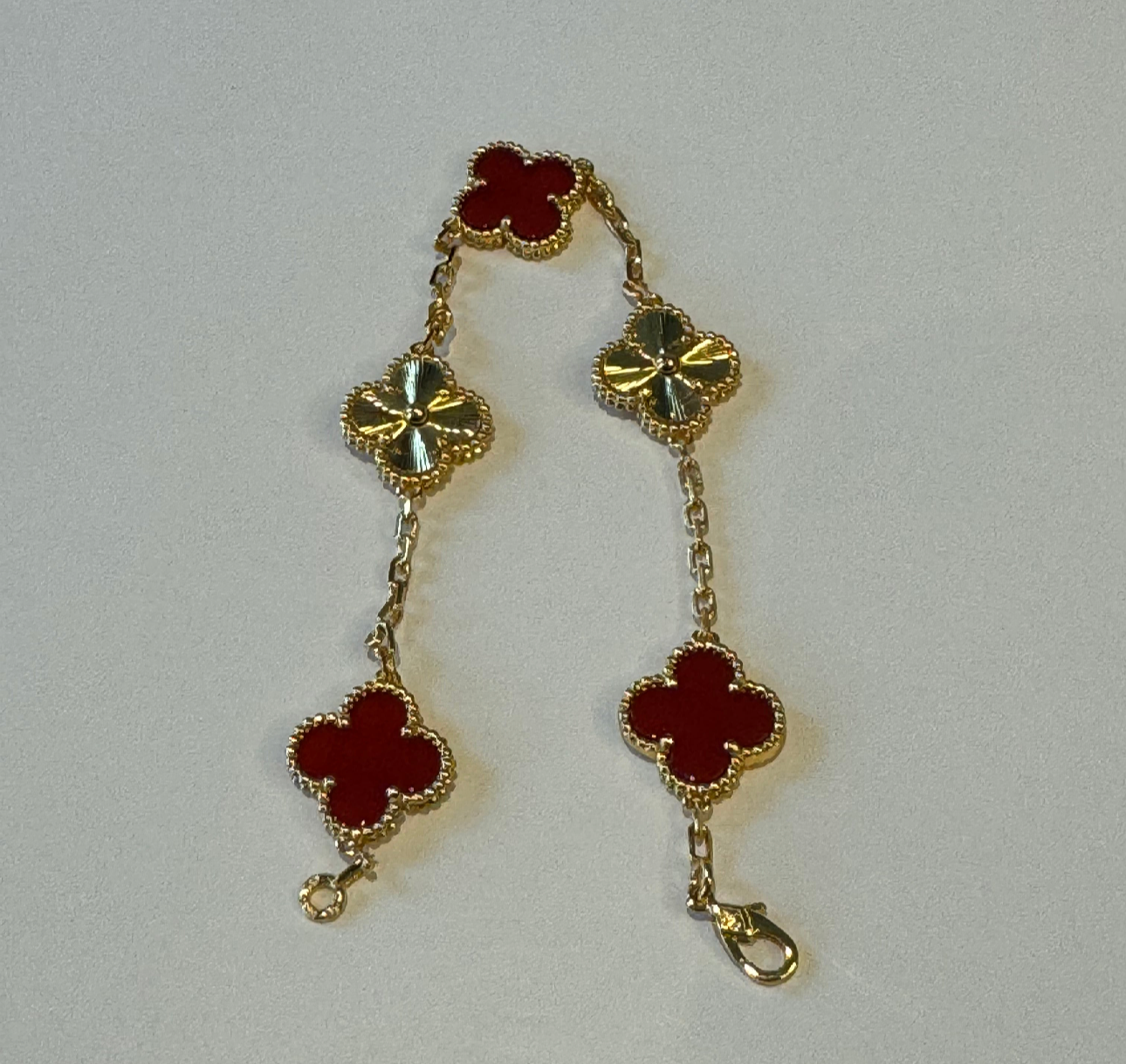 S925 Silver Clover Bracelet, Various Colours Available