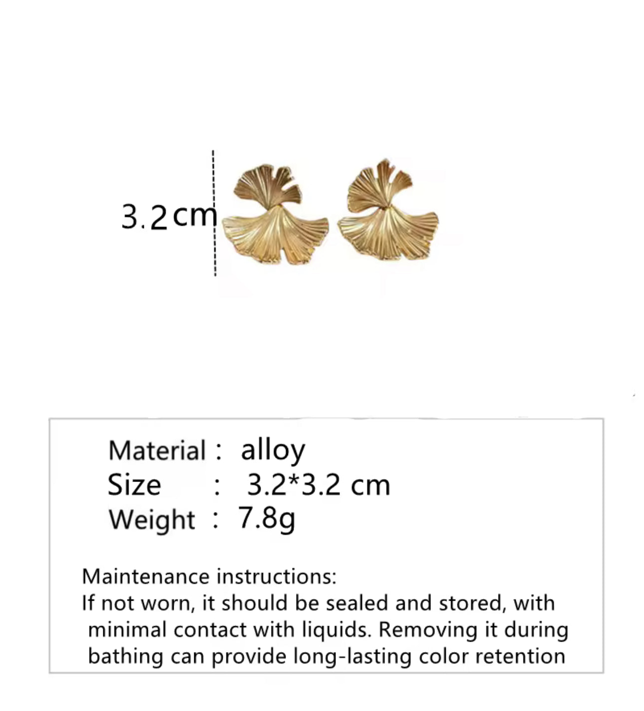 Ginkgo Leaf Earrings