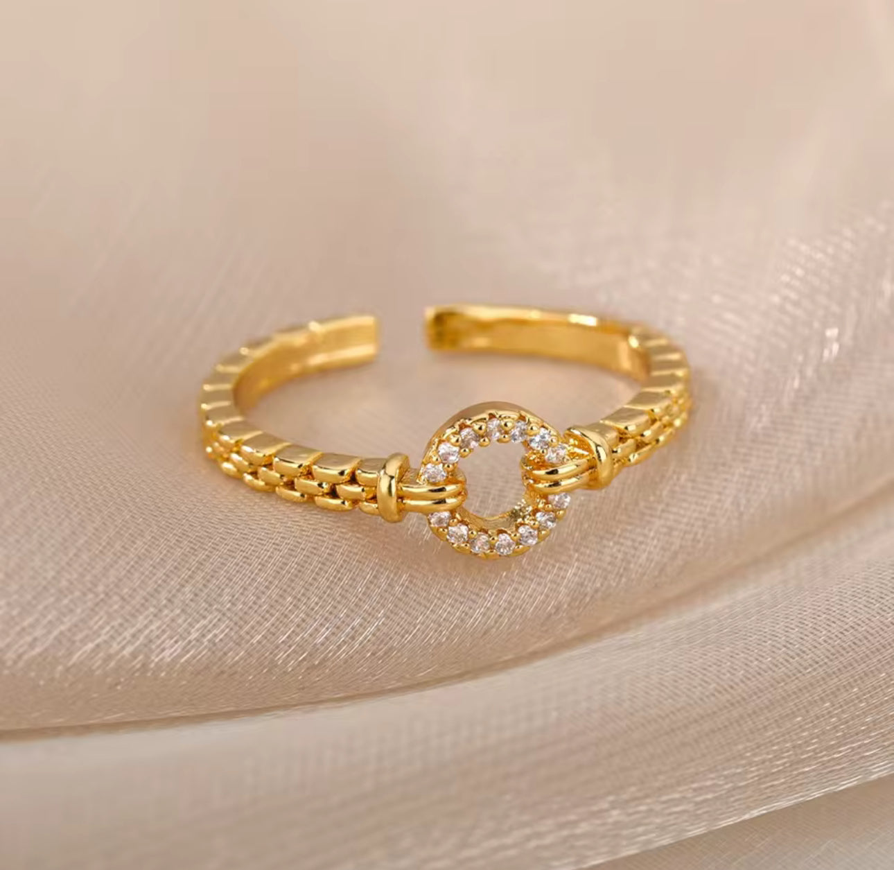 Chain Design Adjustable Ring