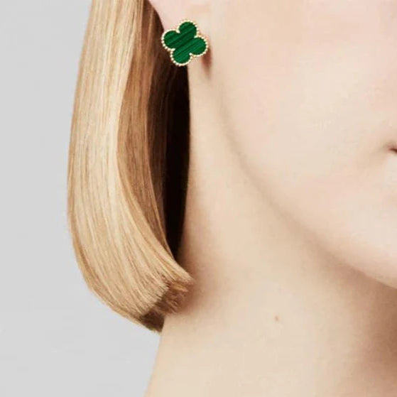 CLOVER STUD EARRINGS, VARIOUS COLOURS AVAILABLE