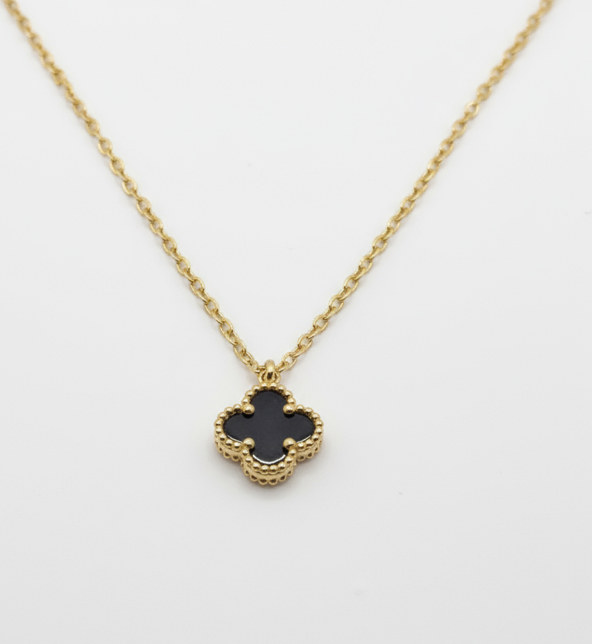 Mini Clover Necklace, Various Colours Available