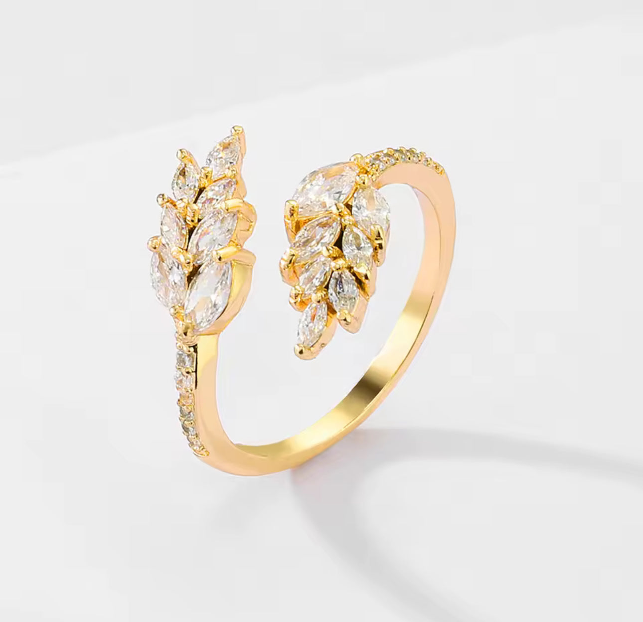 Zircon Feature Ring, Adjustable