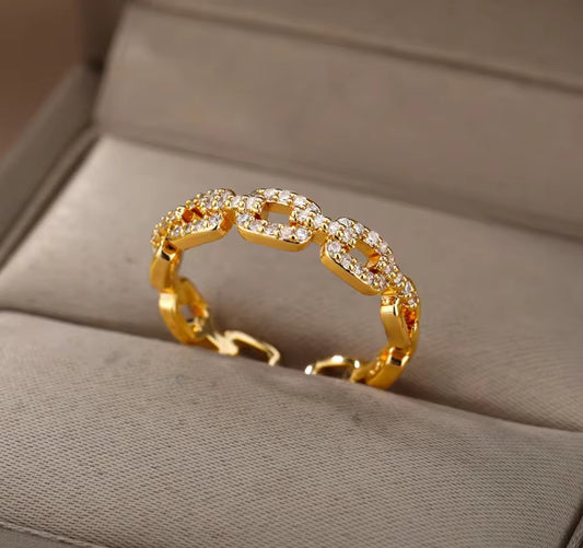 Chain Design Adjustable Ring