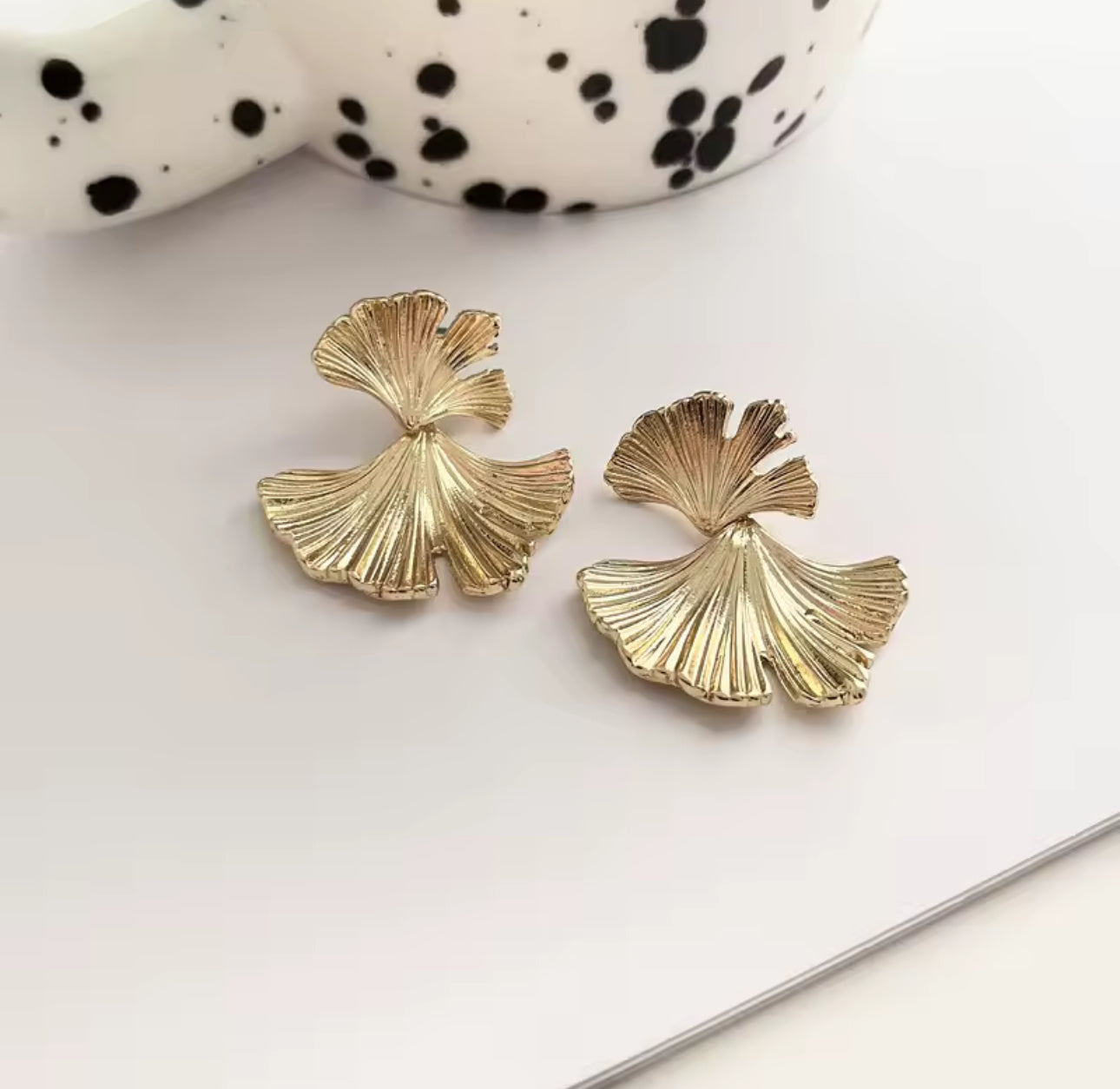Ginkgo Leaf Earrings