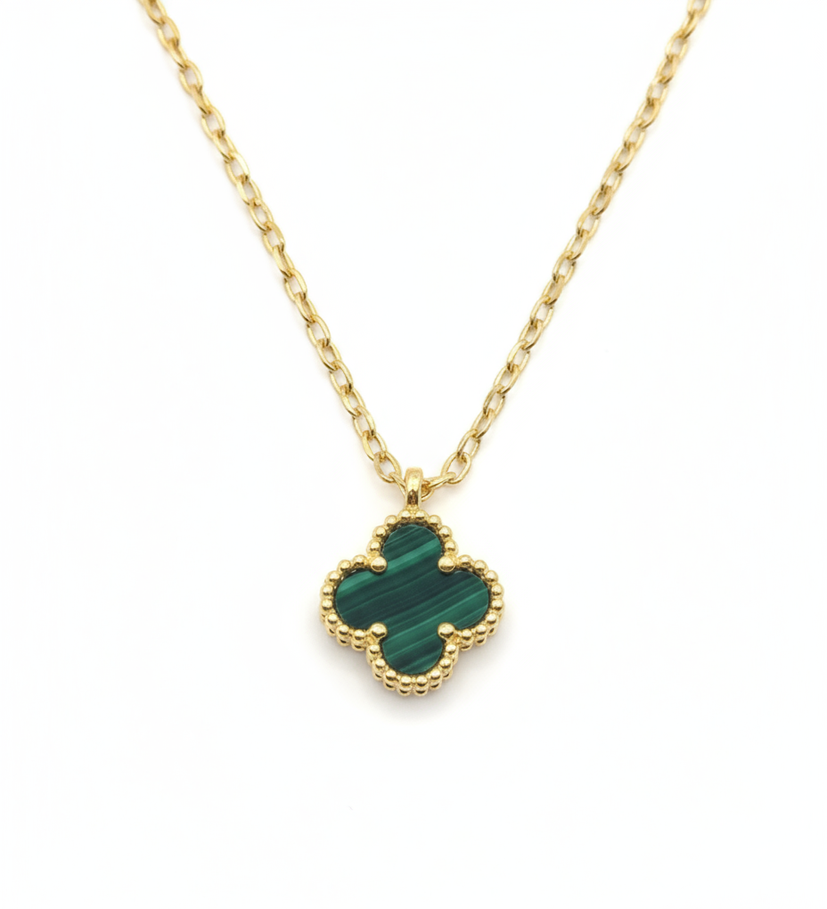 Mini Clover Necklace, Various Colours Available