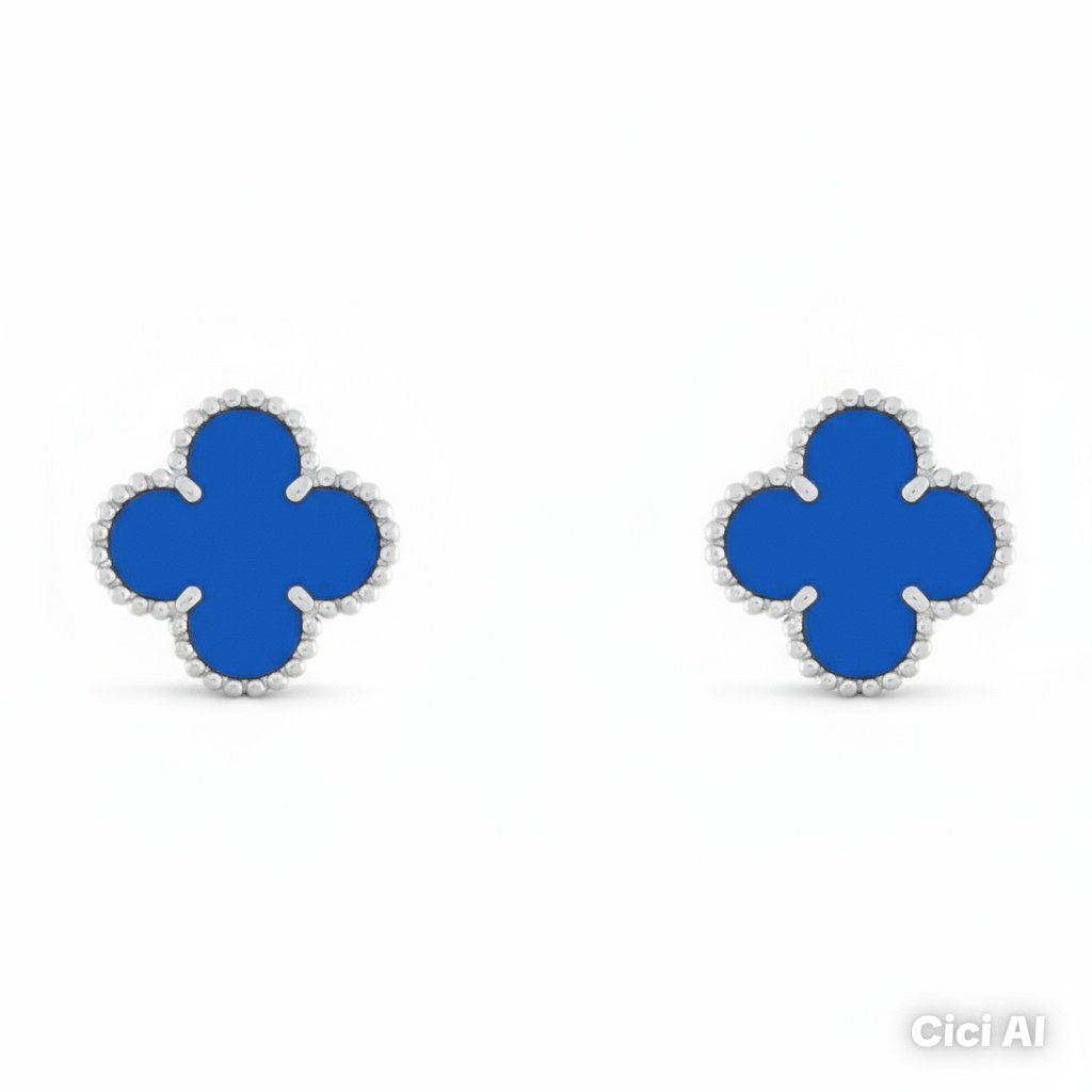 CLOVER STUD EARRINGS, VARIOUS COLOURS AVAILABLE